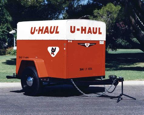 The open top of a utility trailer allows for taller items to be moved. . U haul trailers